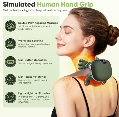 Hand Shape Electric Neck & Shoulder  Massager with Strap