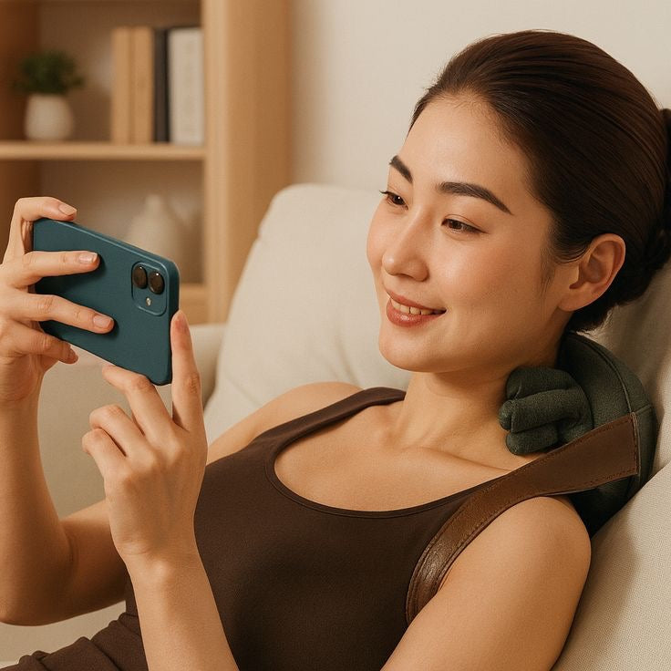 Hand Shape Electric Neck & Shoulder  Massager with Strap