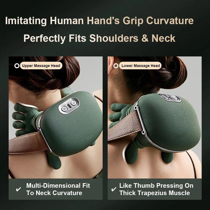 Hand Shape Electric Neck & Shoulder  Massager with Strap